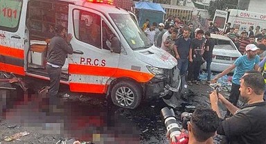 İsrail önce ambulansları sonra okulu vurdu!